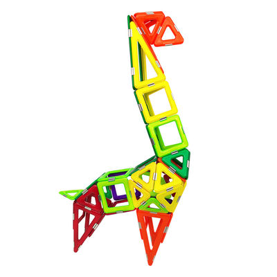 acheter OEM ODM Carreaux magnétiques 3D Animaux Structure de girafe Blocs magnétiques Ensembles pour enfants online manufacture