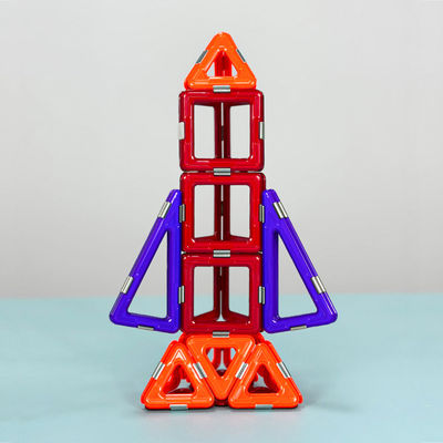 acheter Petite fusée science magnétique carreaux multicolores ensemble de bâtiment magnétique assemblage bricolage online manufacture