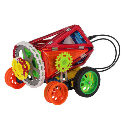 Apprentissage STEM Jouets magnétiques Les voitures sont réglées à distance Des carreaux magnétiques Jouets pour enfants
