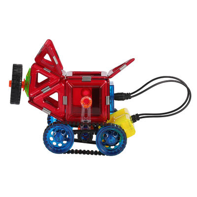 Les enfants 3D carreaux magnétiques télécommande voiture locomotive chariot de porc blocs magnétiques