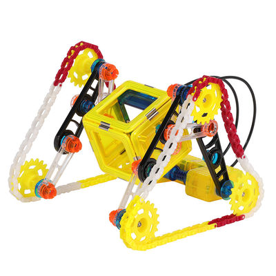 Construction 3D Jouets de construction magnétiques Voiture triangulaire avec moteur télécommandé