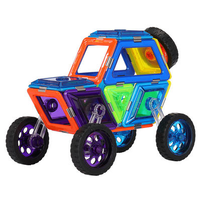 Jeep en forme de blocs de construction magnétiques avec roues