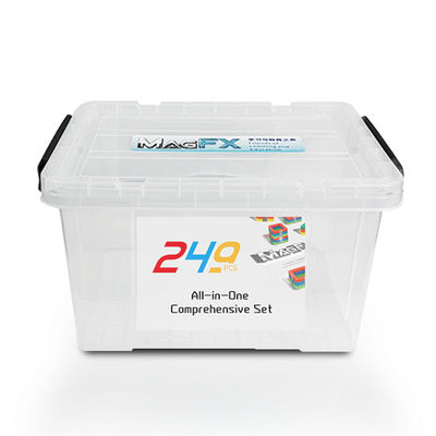 Blocs de construction magnétiques éducatifs colorés 249Pcs pour les aides pédagogiques de la maternelle
