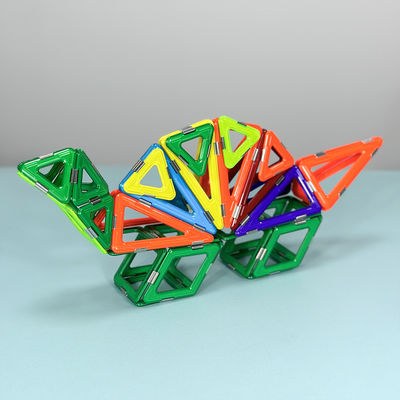 Enfants Animals colorés polyvalents Blocs magnétiques Manger de l'herbe Dinosaure Carreaux magnétiques