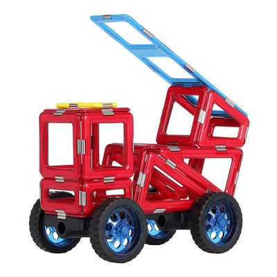 Pré-école STEM Carreaux magnétiques Camion de secours incendie Blocs magnétiques Jouets éducatifs