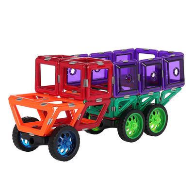 MAGFX Drôle Structures de camions lourds Magnétique Carreaux de bâtiment Jouet magnétique Pour les enfants
