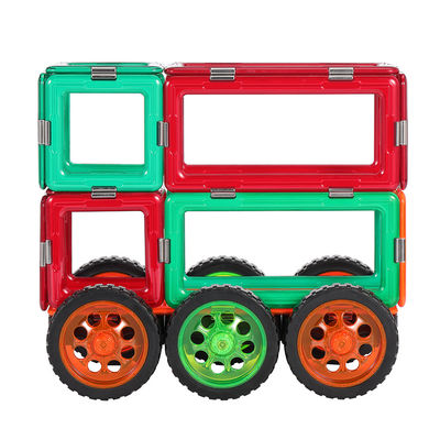 Les enfants Carreaux magnétiques Véhicules à deux étages Autobus touristique Blocs de construction magnétiques