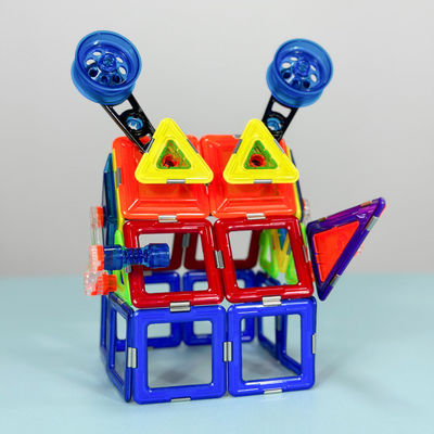 OEM Colorié Carreaux de science magnétique Puzzle Jouet Mecha Maison Formes de monstres