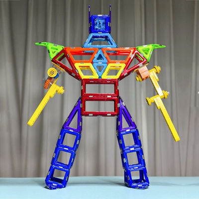 Mecha Optimus Prime, carreaux magnétiques pour la science, blocs magnétiques multi-éducatifs.
