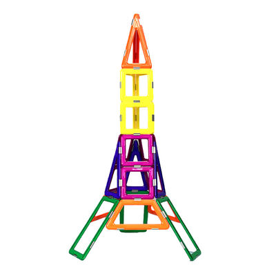 Formes de tours de fer colorées Jouets de construction magnétiques 3D Blocs de construction magnétiques