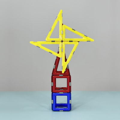 3D bricolage jouets de construction magnétique Carreaux d'angle droit Blocs de construction de moulin à vent