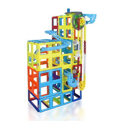 Puzzle Blocs de construction Carreaux magnétiques Piste de course de voiture bricolage Assembler coloré